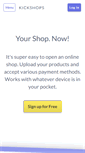 Mobile Screenshot of kickshops.com